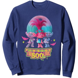 image:imageDreamWorks Trolls Spooky Faboolous Halloween SweatshirtNavy Blue