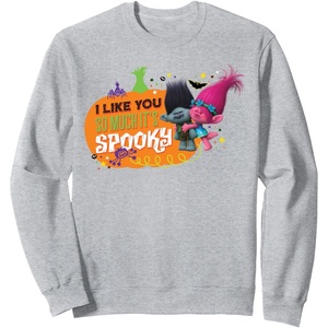 image:imageDreamWorks Trolls Spooky Halloween SweatshirtHeather Grey