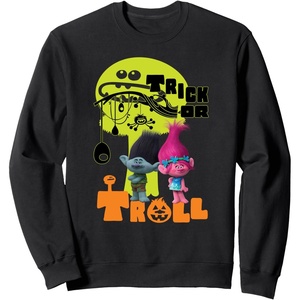 image:imageDreamWorks Trolls Trick or Treat Halloween SweatshirtBlack