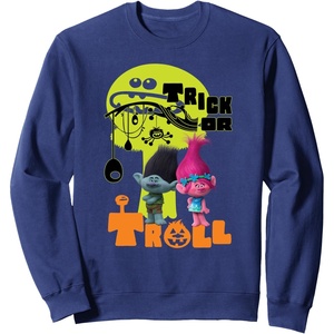 image:imageDreamWorks Trolls Trick or Treat Halloween SweatshirtNavy Blue