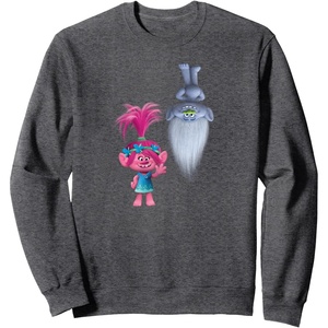 image:imageDreamWorks Trolls Trolling Around SweatshirtDark Heather Grey