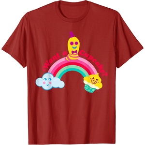 image:imageDreamWorks Trolls Want a Cupcake TShirtCranberry Red