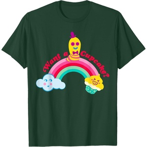 image:imageDreamWorks Trolls Want a Cupcake TShirtDark Green