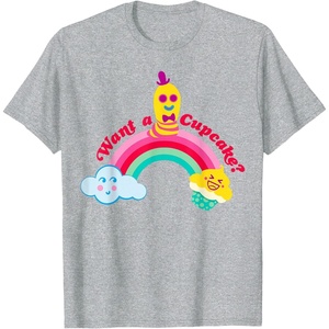 image:imageDreamWorks Trolls Want a Cupcake TShirtHeather Grey