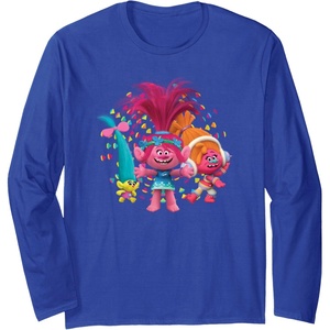 image:imageDreamWorks Trolls Womens Roll Long Sleeve TShirtRoyal Blue