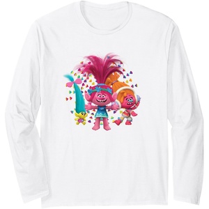 image:imageDreamWorks Trolls Womens Roll Long Sleeve TShirtWhite