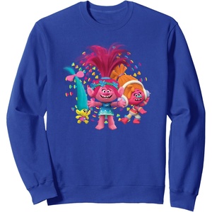 image:imageDreamWorks Trolls Womens Roll SweatshirtRoyal Blue