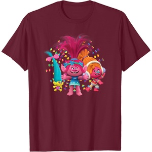 image:imageDreamWorks Trolls Womens Roll TShirtBurgundy