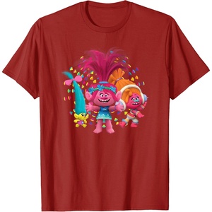 image:imageDreamWorks Trolls Womens Roll TShirtCranberry Red