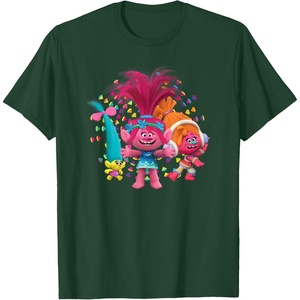image:imageDreamWorks Trolls Womens Roll TShirtDark Green
