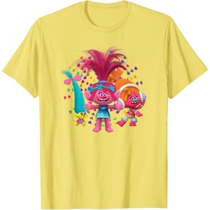 image:imageDreamWorks Trolls Womens Roll TShirtLemon Yellow