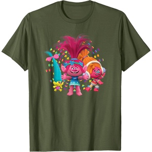 image:imageDreamWorks Trolls Womens Roll TShirtOlive Green