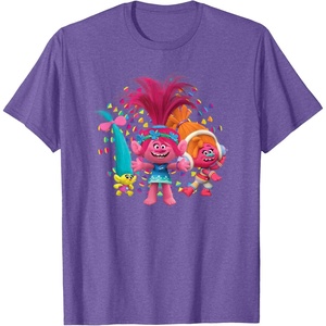 image:imageDreamWorks Trolls Womens Roll TShirtPurple Heather