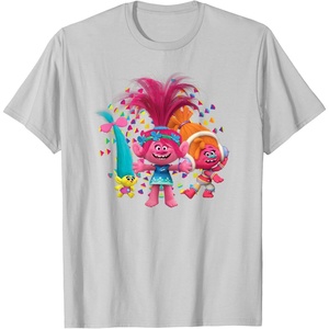 image:imageDreamWorks Trolls Womens Roll TShirtSilver Grey
