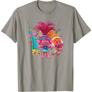 image:imageDreamWorks Trolls Womens Roll TShirtSlate Grey
