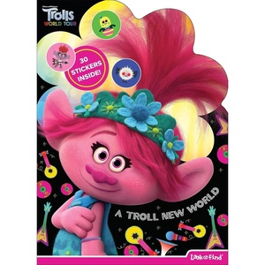 image:imageDreamWorks Trolls World Tour  A Troll New World Look and Find Activity Book  30 Stickers Included  PI Kids