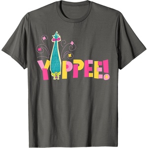 image:imageDreamWorks Trolls Yippee Smidge TShirtAsphalt Grey