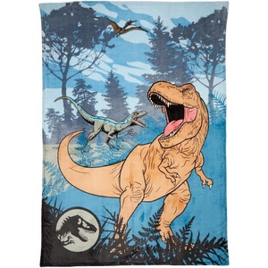image:imageFranco Kids Bedding Super Soft Micro Raschel Blanket 62 in x 90 in Trolls World TourJurassic World  Dino Valley