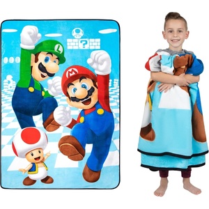 image:imageFranco Kids Bedding Super Soft Micro Raschel Blanket 62 in x 90 in Trolls World TourMario