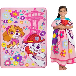 image:imageFranco Kids Bedding Super Soft Micro Raschel Blanket 62 in x 90 in Trolls World TourPaw Patrol Girls