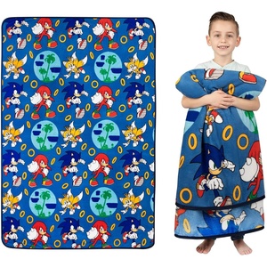 image:imageFranco Kids Bedding Super Soft Micro Raschel Blanket 62 in x 90 in Trolls World TourSonic the Hedgehog  Rings for All
