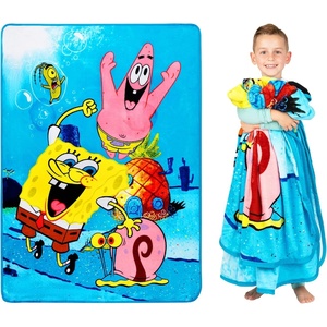 image:imageFranco Kids Bedding Super Soft Micro Raschel Blanket 62 in x 90 in Trolls World TourSpongebob Squarepants