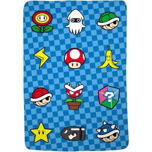 image:imageFranco Kids Bedding Super Soft Micro Raschel Blanket 62 in x 90 in Trolls World TourSuper Mario Checkered