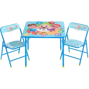image:imageIdea Nuova Trolls 3 Piece Childrens Activity Square Table and Chair Set Ages 3Cocomelon