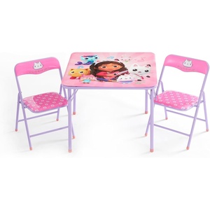 image:imageIdea Nuova Trolls 3 Piece Childrens Activity Square Table and Chair Set Ages 3Gabbys Dollhouse
