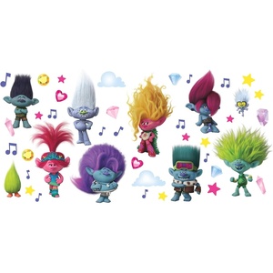 image:imageRoomMates DreamWorks Trolls 3 Band Together with Glitter Wall Decal  RMK5435SCS195in x 342in