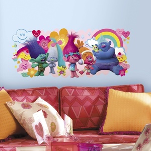 image:imageRoomMates DreamWorks Trolls Peel and Stick Giant Wall Decals by RoomMates RMK3171GM