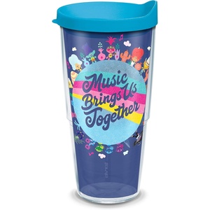 image:imageTervis DreamWorks Trolls Made in USA Double Walled Insulated Tumbler Travel Cup Keeps Drinks Cold amp Hot 24oz Music TogetherClear