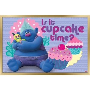 image:imageTrends International DreamWorks Trolls  Cupcakes Wall Poster 14725 x 22375 Silver Framed VersionGold Framed Version
