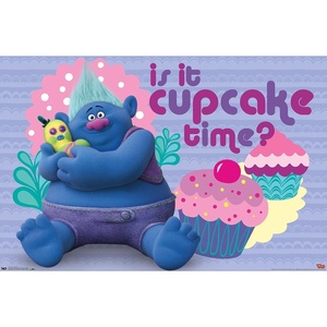 image:imageTrends International DreamWorks Trolls  Cupcakes Wall Poster 14725 x 22375 Silver Framed VersionPremium Unframed Version