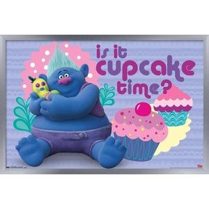 image:imageTrends International DreamWorks Trolls  Cupcakes Wall Poster 14725 x 22375 Silver Framed VersionSilver Framed Version