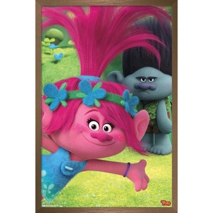 image:imageTrends International DreamWorks Trolls  Fun Wall Poster 14725 x 22375 Silver Framed VersionBronze Framed Version
