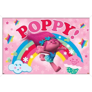 image:imageTrends International Trolls  Poppy Wall Poster 224L x 147W White Framed VersionWhite Framed Version