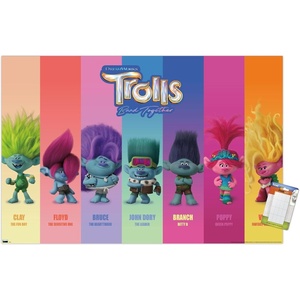 image:imageTrends International Trolls Band Together  Perfect Harmony Wall Poster 2237 x 3400 Poster amp Mount BundlePoster  Mount Bundle