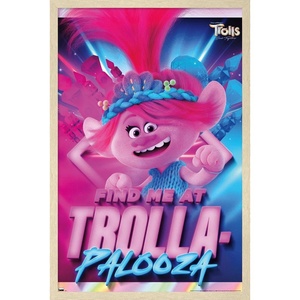 image:imageTrends International Trolls Band Together  Poppy Wall Poster 34L x 224W Premium Unframed VersionBlonde Framed Version