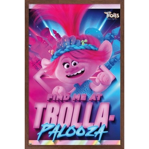 image:imageTrends International Trolls Band Together  Poppy Wall Poster 34L x 224W Premium Unframed VersionMahogany Framed Version