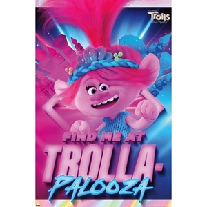 image:imageTrends International Trolls Band Together  Poppy Wall Poster 34L x 224W Premium Unframed VersionUnframed Version