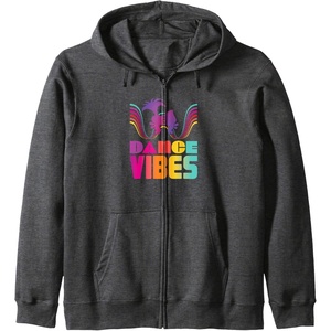 image:imageTrolls  Dance Vibes Zip HoodieDark Heather Grey