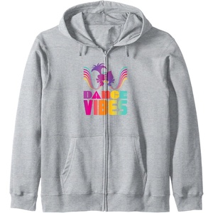 image:imageTrolls  Dance Vibes Zip HoodieHeather Grey