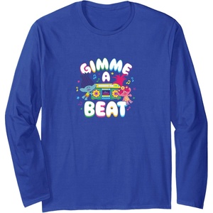 image:imageTrolls  Gimme A Beat Long Sleeve TShirtRoyal Blue