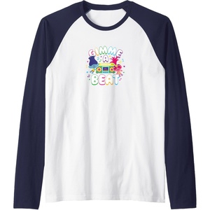 image:imageTrolls  Gimme A Beat Raglan Baseball TeeNavy BlueWhite