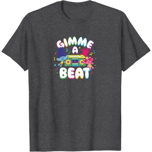 image:imageTrolls  Gimme A Beat TShirtDark Heather Grey