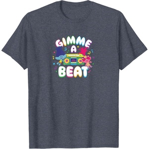 image:imageTrolls  Gimme A Beat TShirtHeather Blue