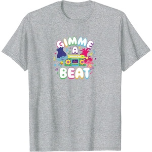 image:imageTrolls  Gimme A Beat TShirtHeather Grey