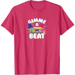 image:imageTrolls  Gimme A Beat TShirtRed Heather