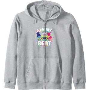 image:imageTrolls  Gimme A Beat Zip HoodieHeather Grey
